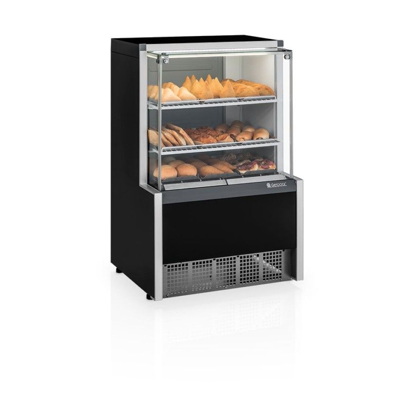 Balcão Vitrine Estufa Quente Confeitaria 75cm MEQA-75 - Gelopar
