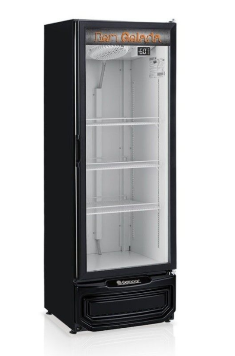 Cervejeira Porta de Vidro GRBA-400 PV Preta - Gelopar
