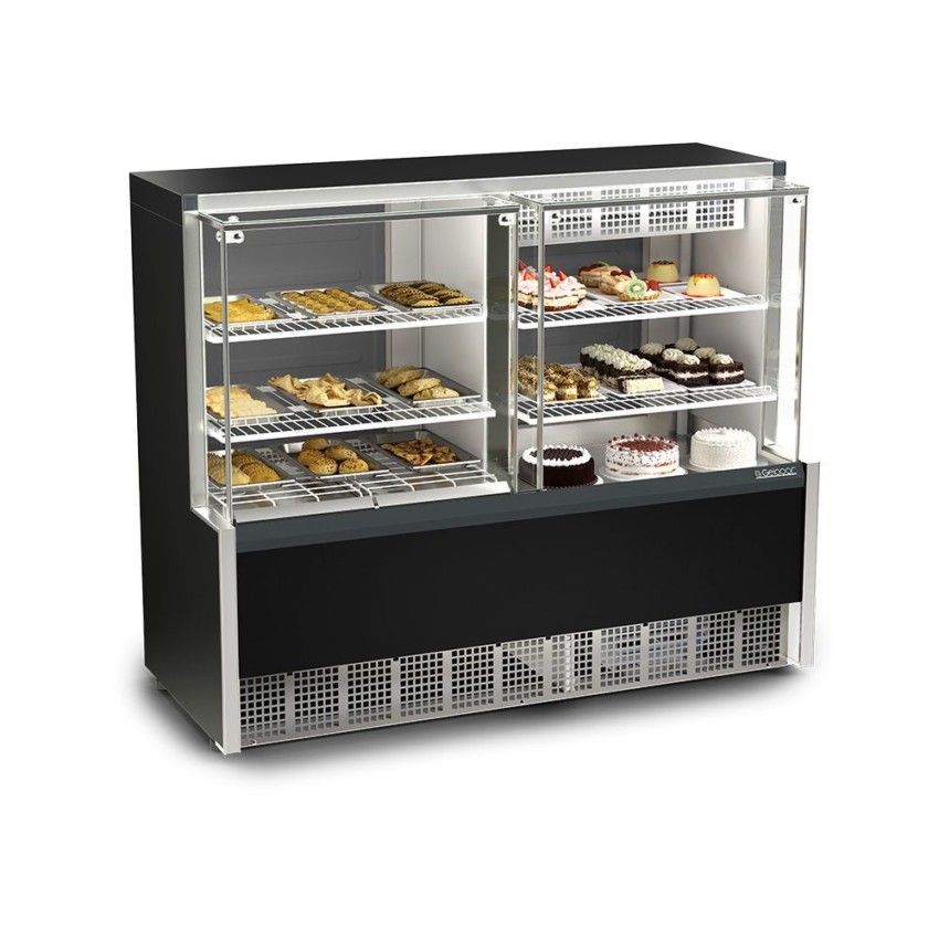Balcão Vitrine Quente e Fria 1.40m GQEA-140 - Gelopar